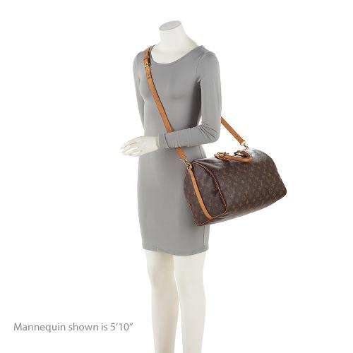 Louis Vuitton Monogram Canvas Speedy Bandouliere 35 Satchel (SHF-a265Zd)