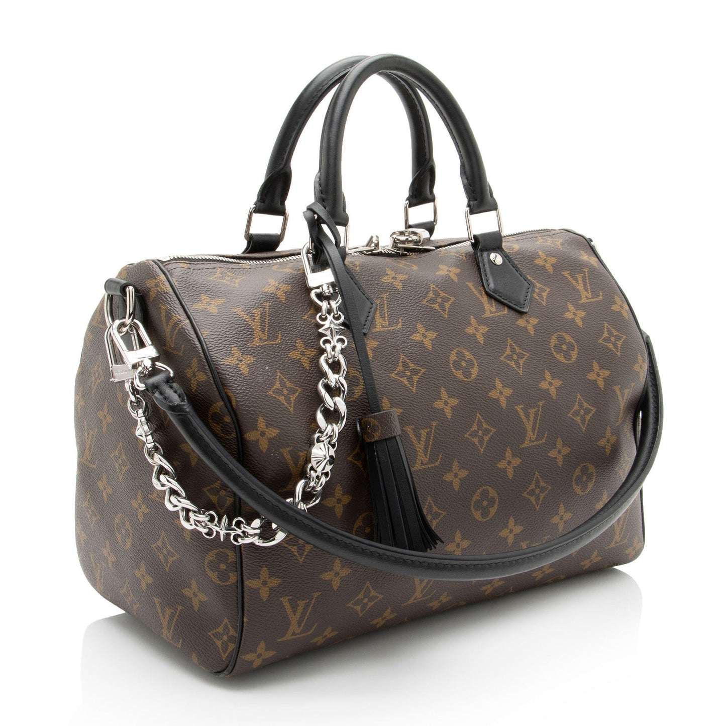 Louis Vuitton Monogram Canvas Speedy Dark 30 Satchel