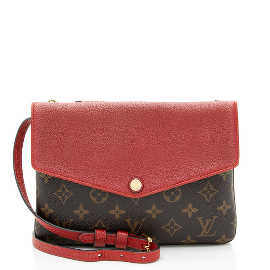 Louis Vuitton Monogram Canvas Twinset Shoulder Bag