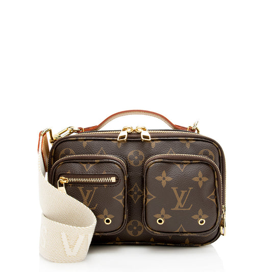 Louis Vuitton Monogram Canvas Utility Bag (SHF-20456)