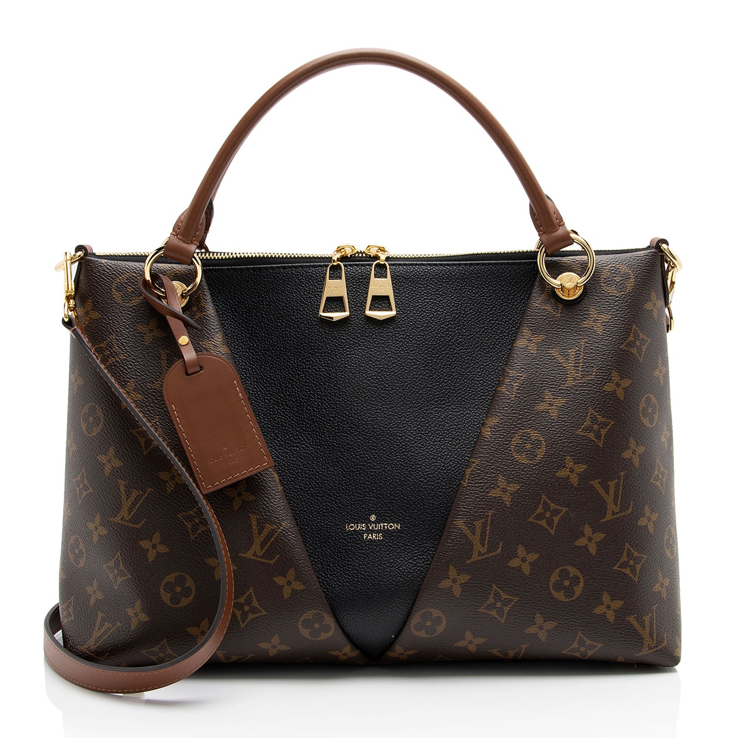 Louis Vuitton Monogram Canvas V Tote MM (SHF-mj9iOY)