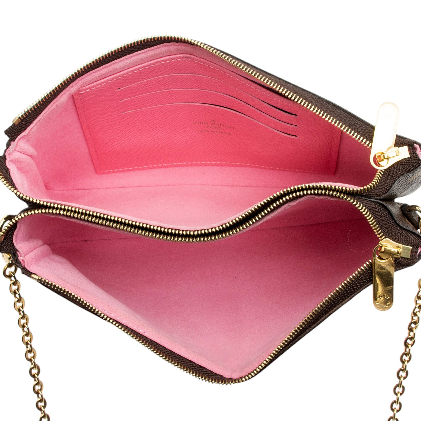Louis Vuitton Monogram Canvas Vivienne Double Zip Pochette