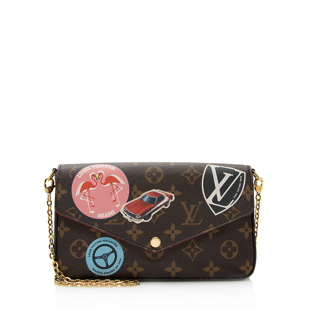 Louis Vuitton Monogram Canvas World Tour Felicie Pochette (SHF-21402)