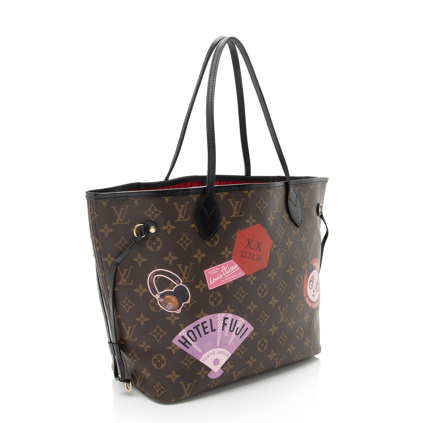 Louis Vuitton Monogram Canvas World Tour Neverfull MM Tote