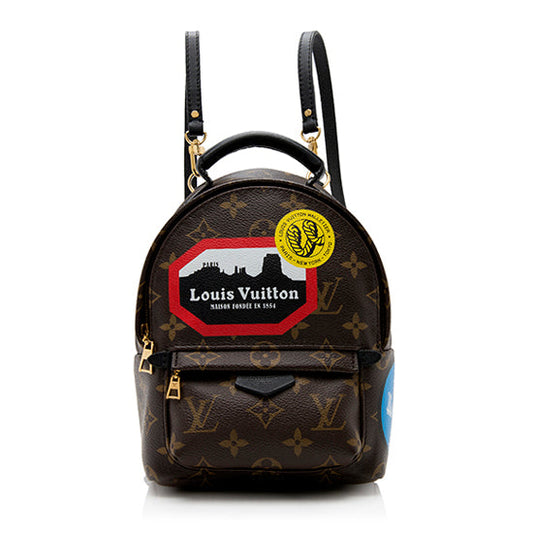 Louis Vuitton Monogram Canvas World Tour Palm Springs Mini Backpack (SHF-2iaejF)