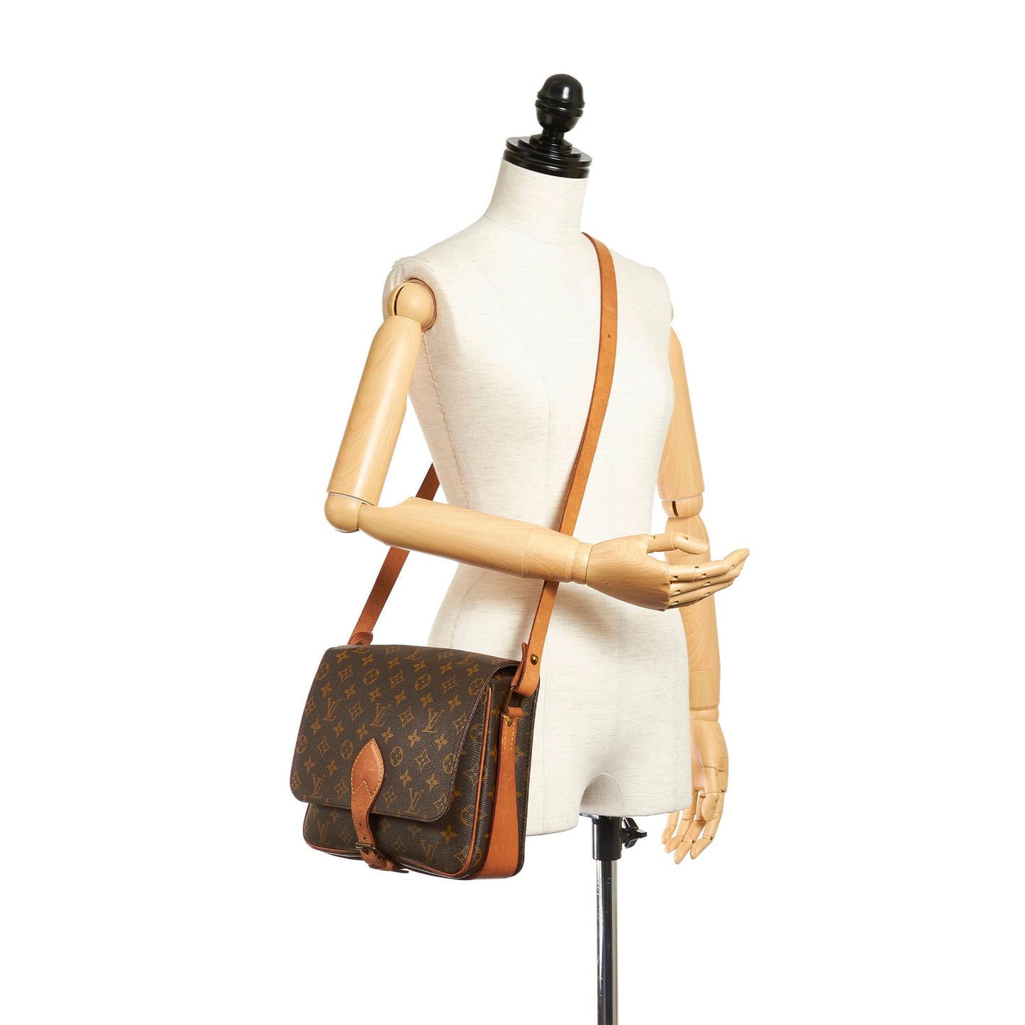 Louis Vuitton Monogram Cartouchiere GM (SHG-28164)