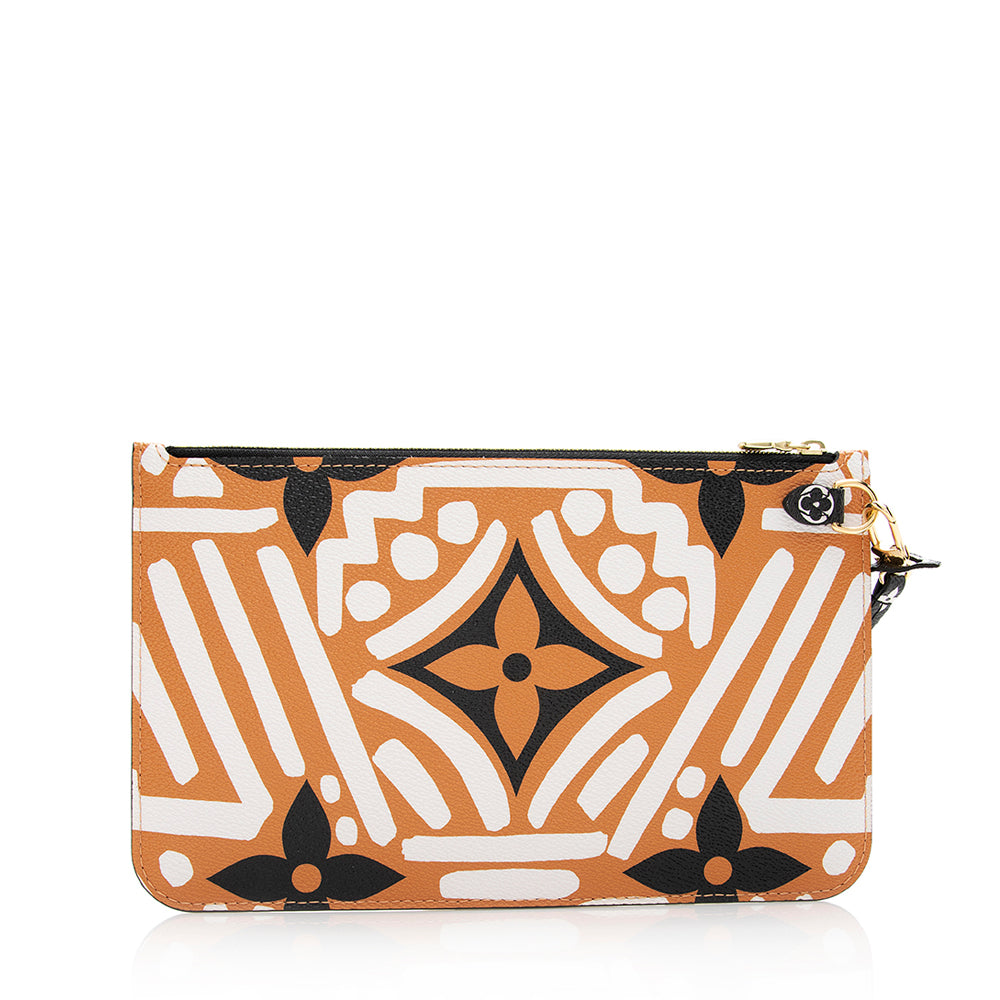 Louis Vuitton Limited Edition Monogram Canvas Crafty Neverfull MM Pochette (SHF-20605)