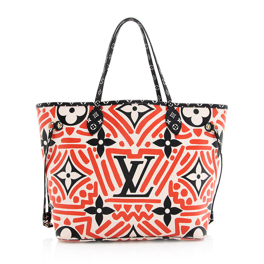 Louis Vuitton Limited Edition Monogram Crafty Neverfull MM Tote (SHF-19630)