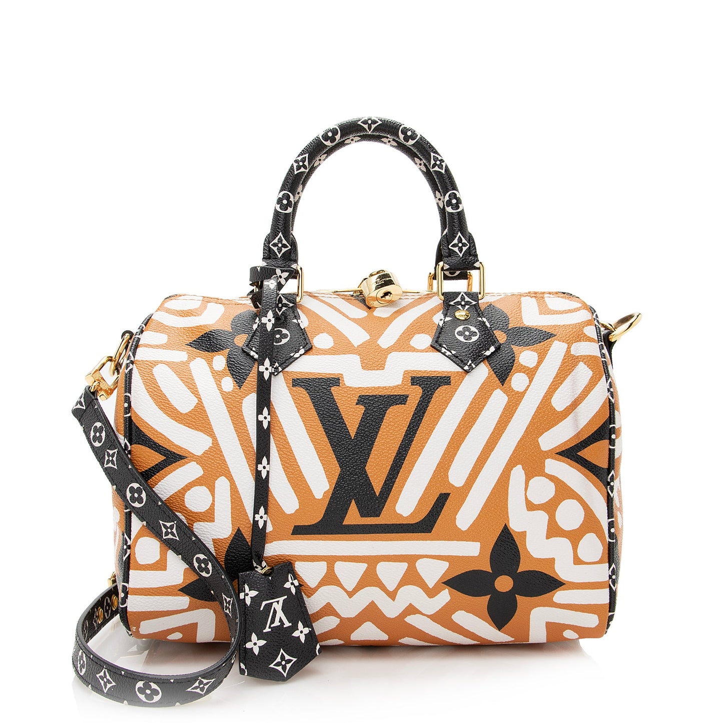 Louis Vuitton Monogram Crafty Speedy Bandouliere 25 Satchel -  (SHF-22627)
