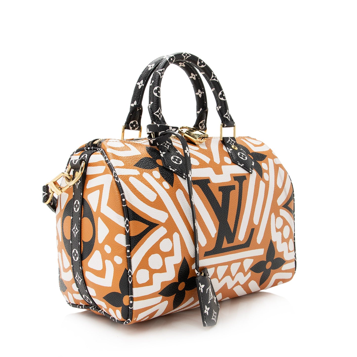 Louis Vuitton Monogram Crafty Speedy Bandouliere 25 Satchel -  (SHF-22627)