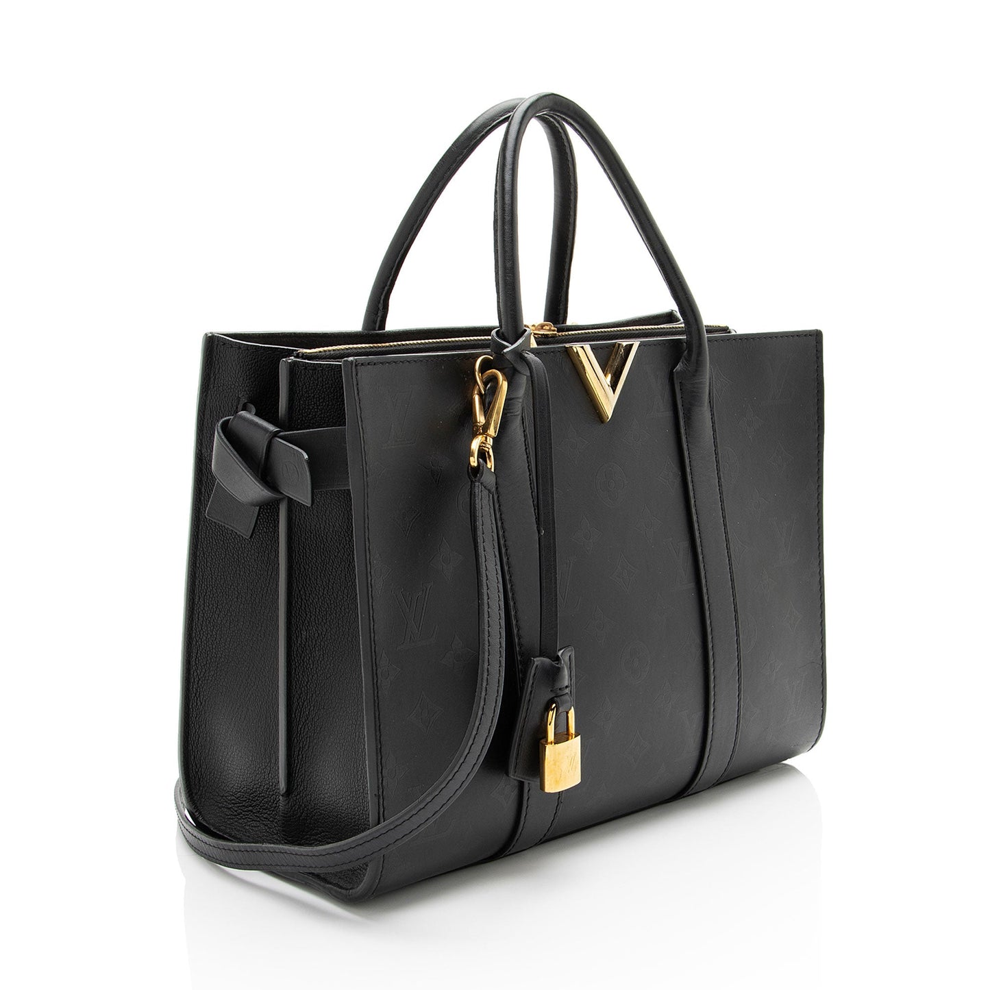 Louis Vuitton Monogram Cuir Plume Very MM Tote