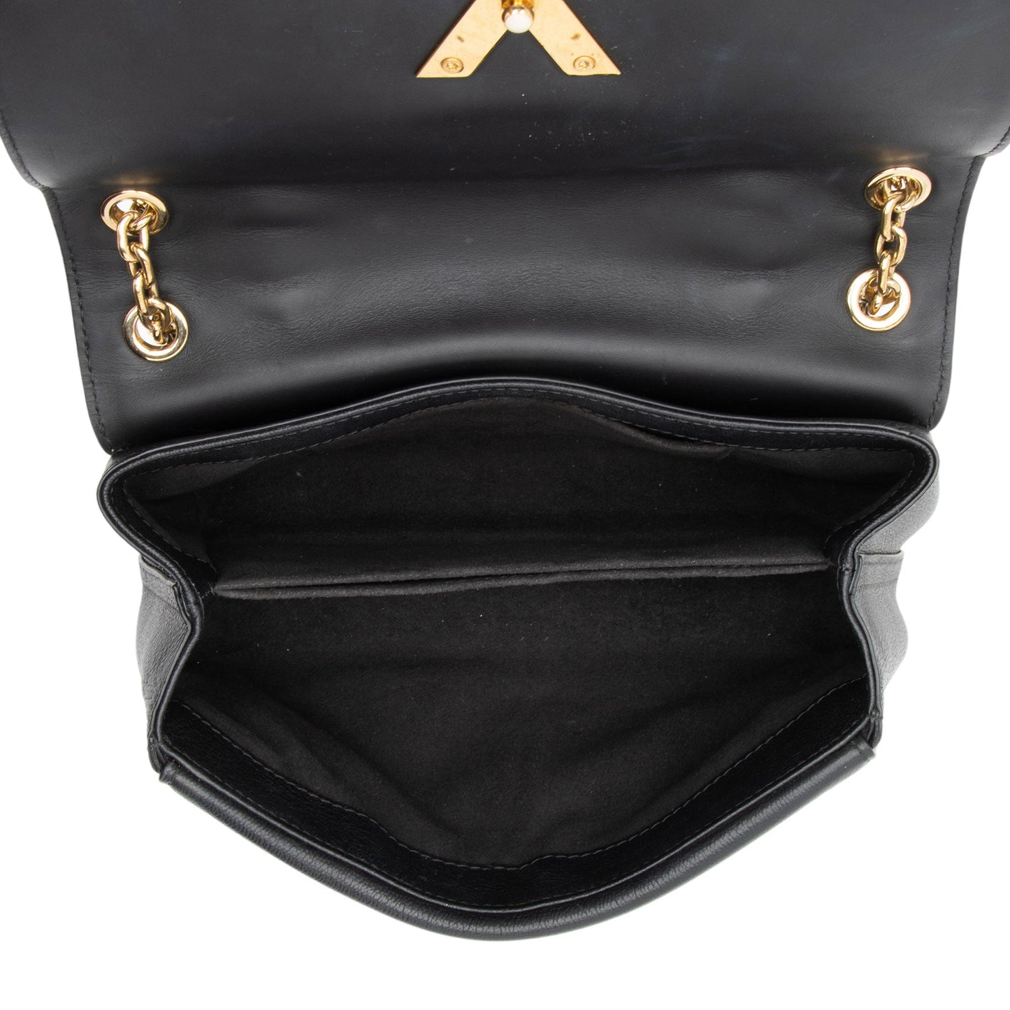 Louis Vuitton Monogram Cuir Very Chain Bag (SHF-bcWcmG)