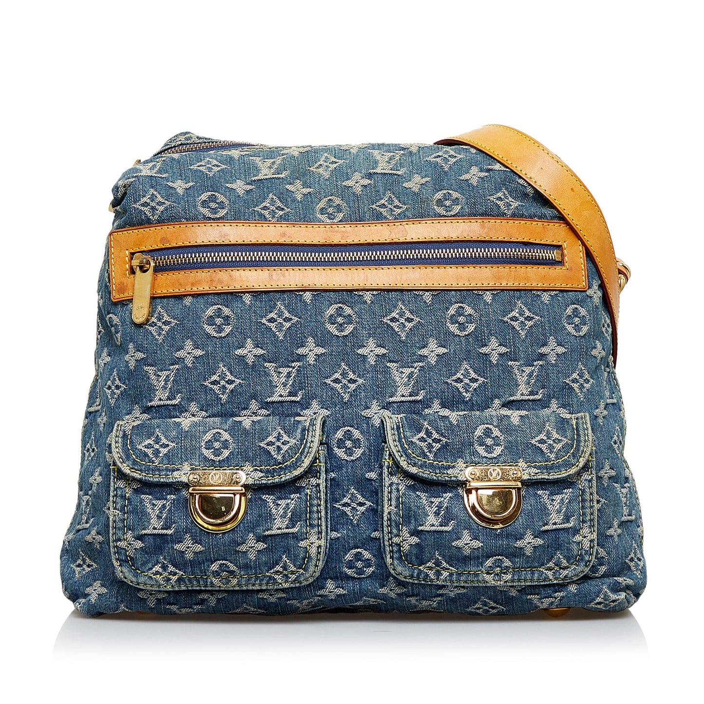Louis Vuitton Monogram Denim Baggy GM (SHG-d9dmwb)