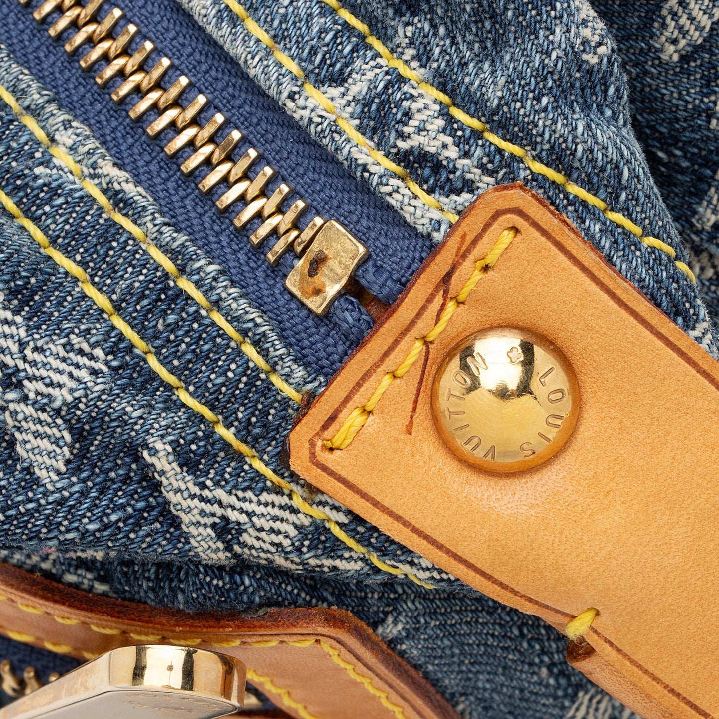 Louis Vuitton Monogram Denim Baggy PM Shoulder Bag (SHF-ryLUhk)