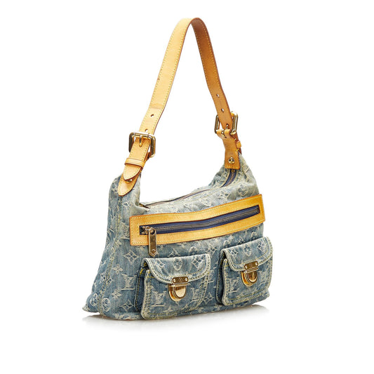 Louis Vuitton Monogram Denim Baggy PM (SHG-35571)