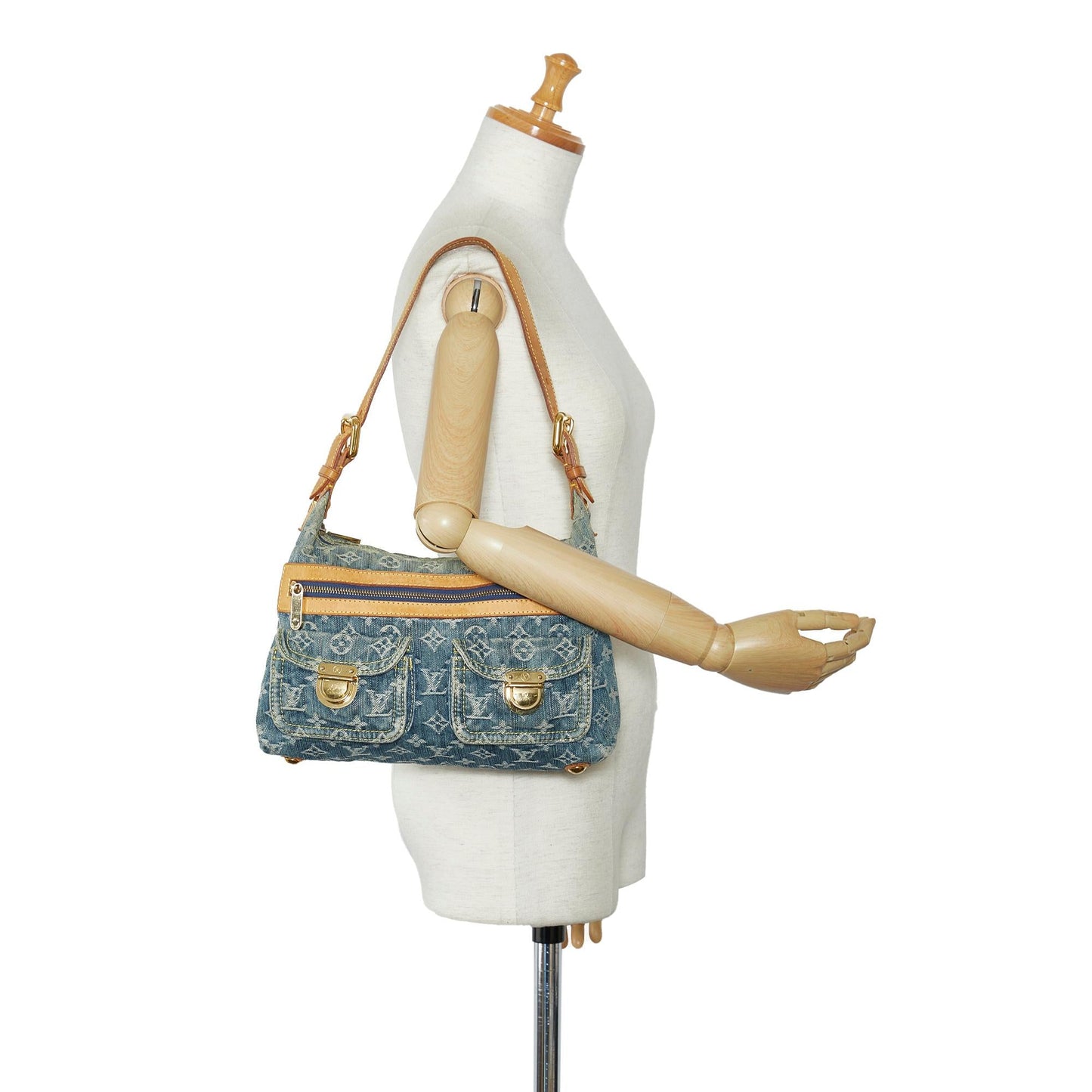 Louis Vuitton Monogram Denim Baggy PM (SHG-nVFqlb)