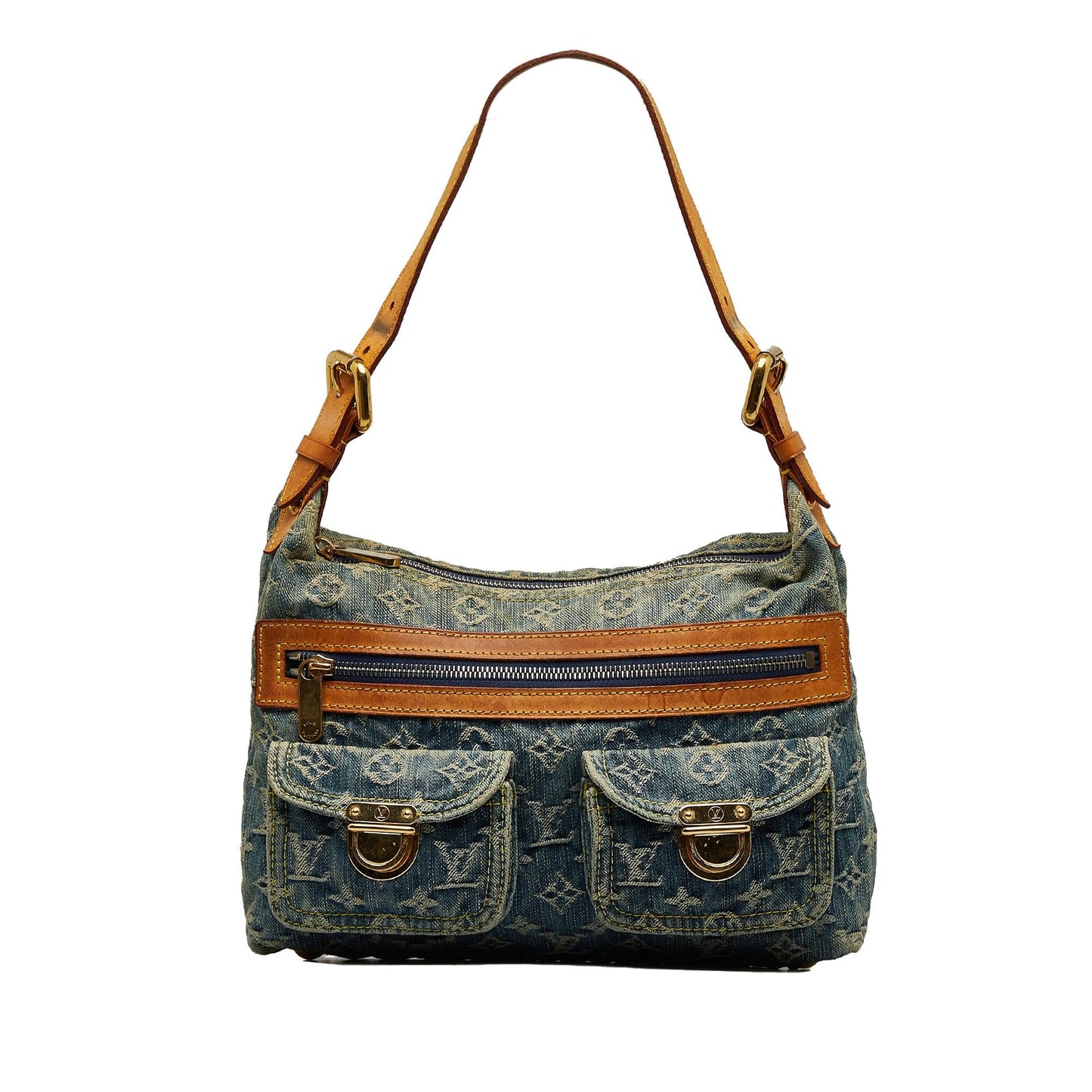 Louis Vuitton Monogram Denim Baggy PM (SHG-eQb54v)