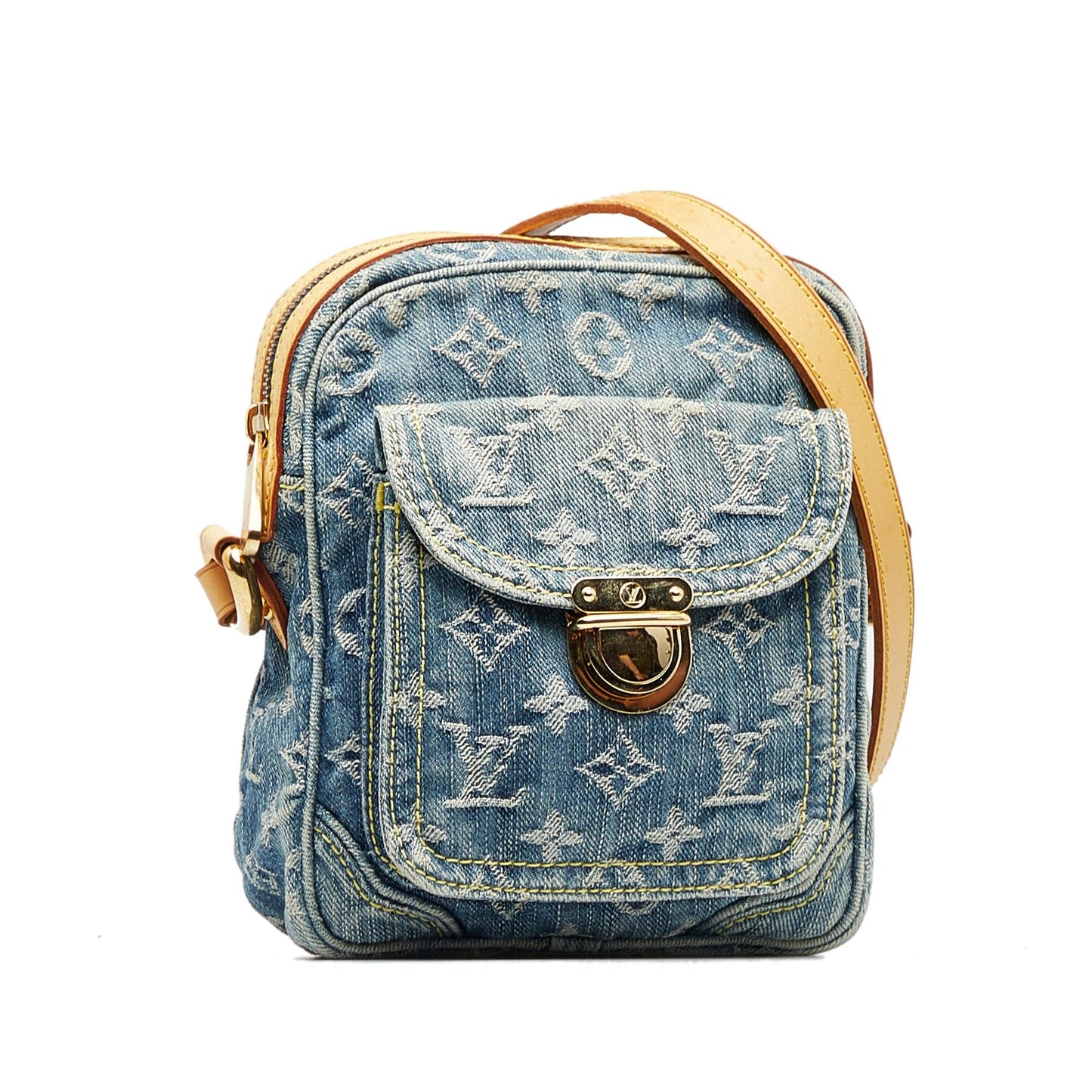 Louis Vuitton Monogram Denim Camera Bag (SHG-eRz7fL)