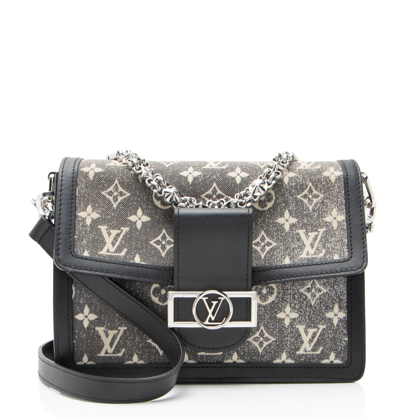 Louis Vuitton Monogram Denim Jacquard Dauphine MM Shoulder Bag