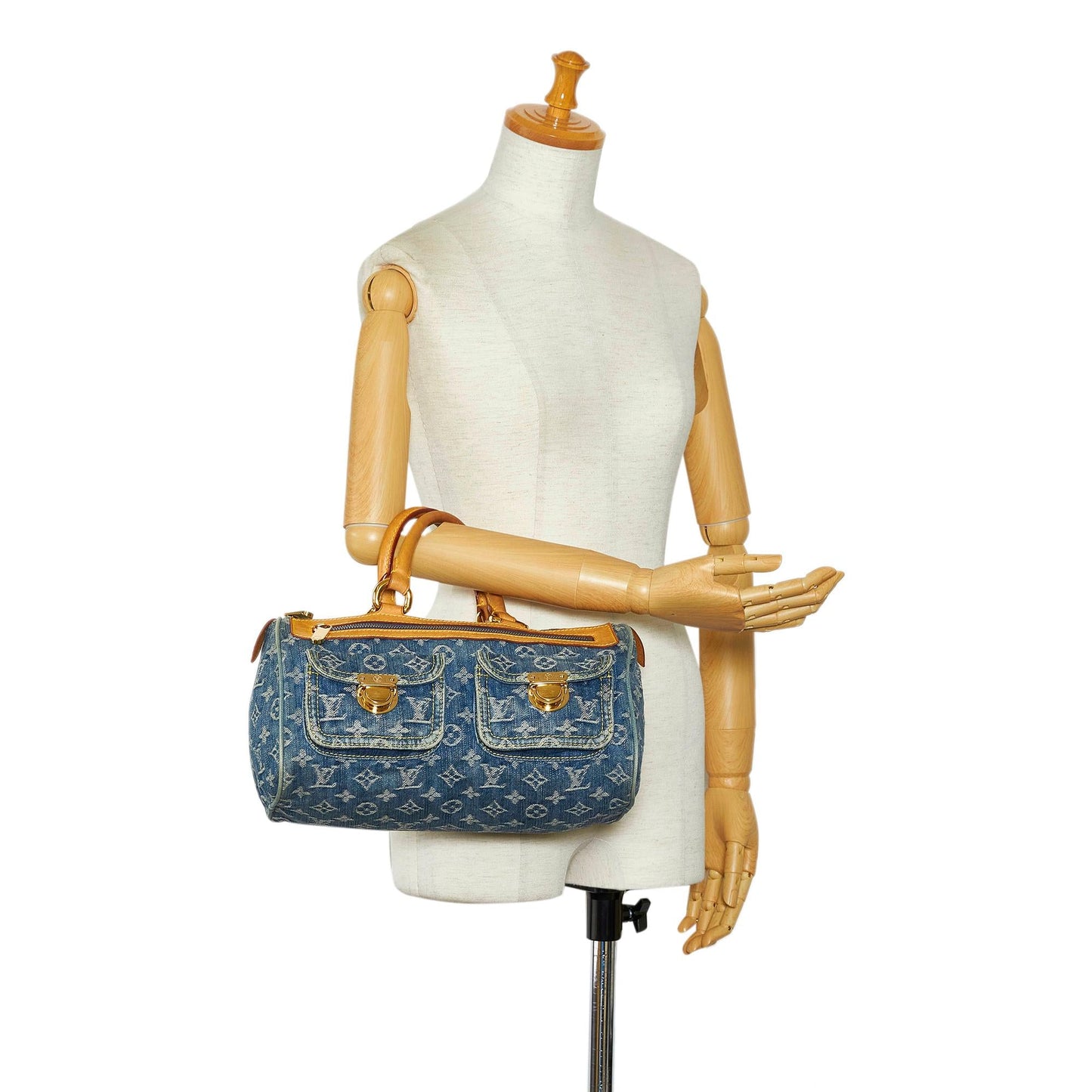 Louis Vuitton Monogram Denim Neo Speedy 30 (SHG-zrHFSO)