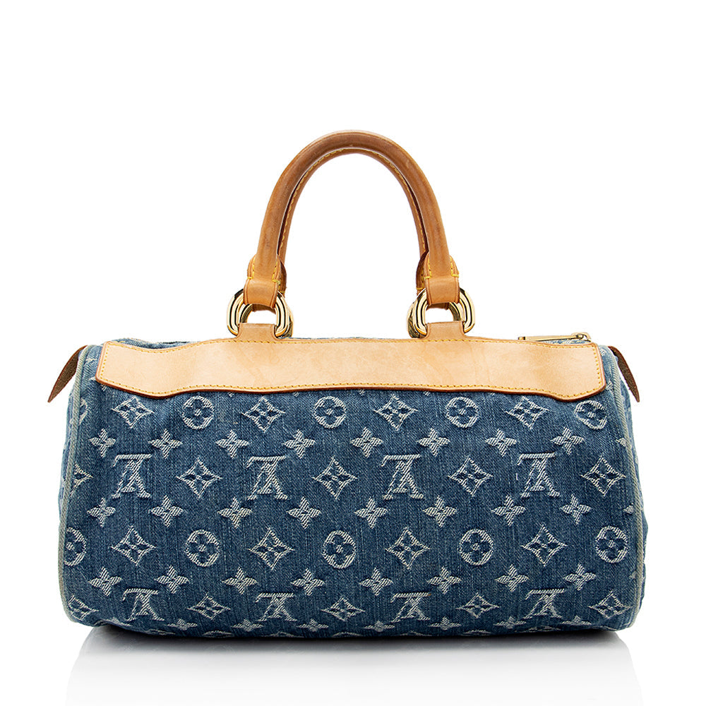 Louis Vuitton Monogram Denim Neo Speedy Satchel -  (SHF-20203)