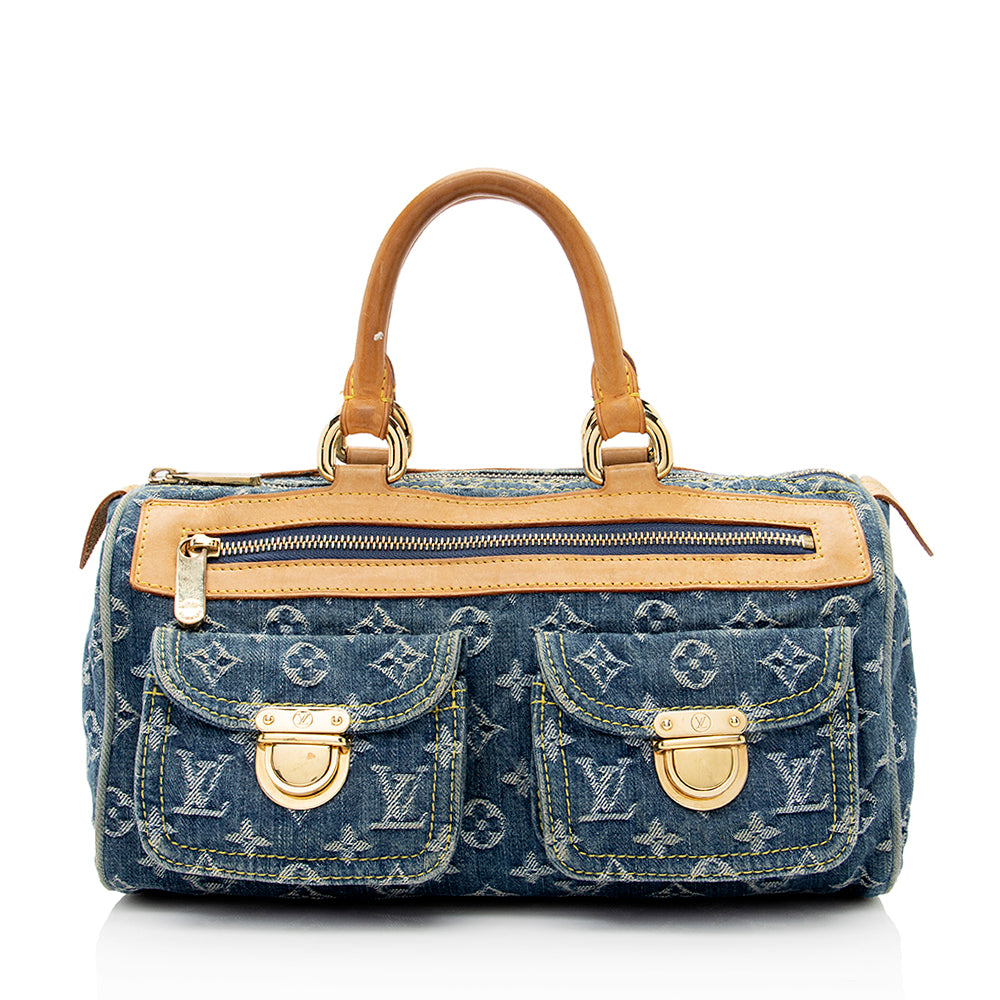 Louis Vuitton Monogram Denim Neo Speedy Satchel -  (SHF-20203)