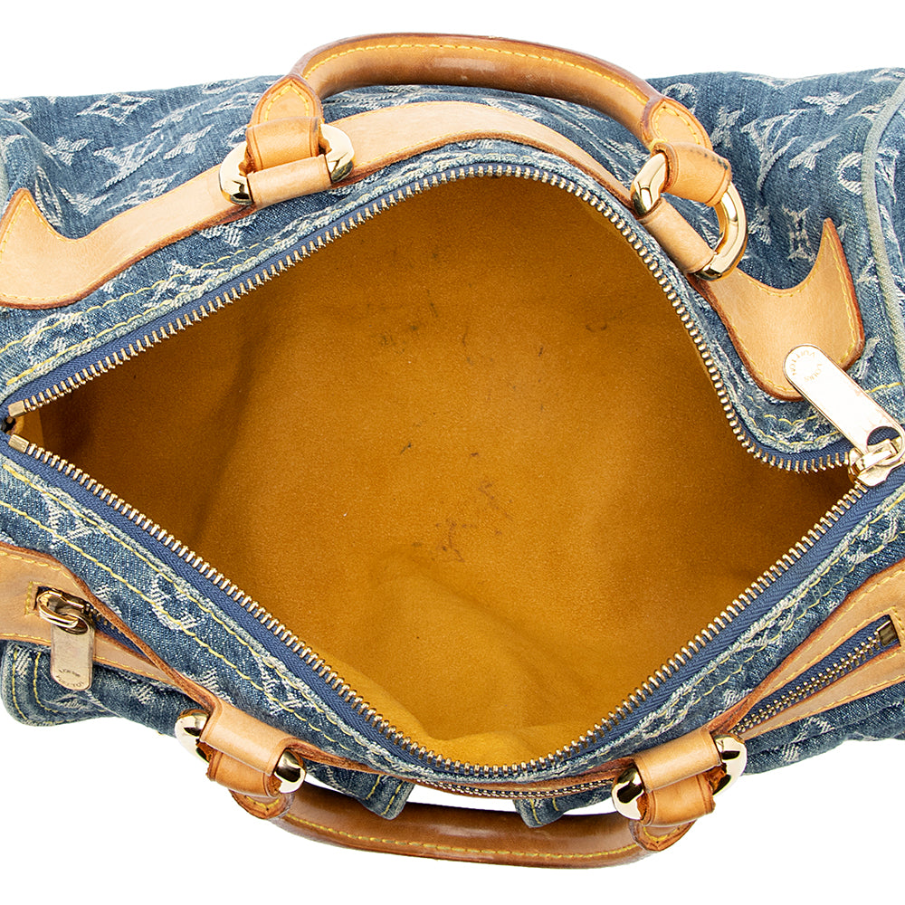 Louis Vuitton Monogram Denim Neo Speedy Satchel -  (SHF-20203)