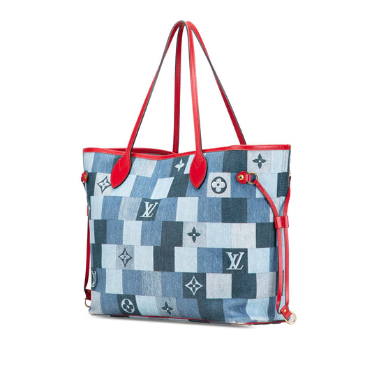 Louis Vuitton Monogram Denim Patchwork Neverfull MM