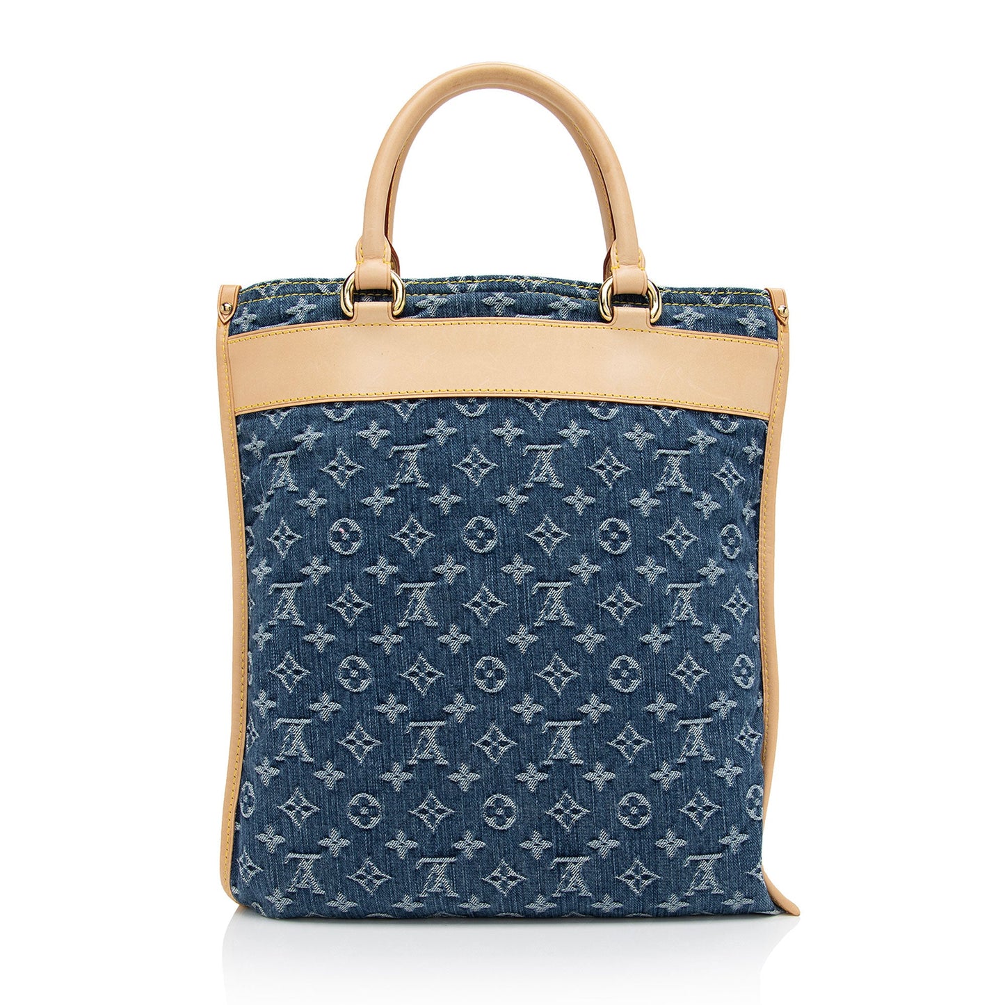 Louis Vuitton Monogram Denim Sac Plat Tote (SHF-mkC7Vd)