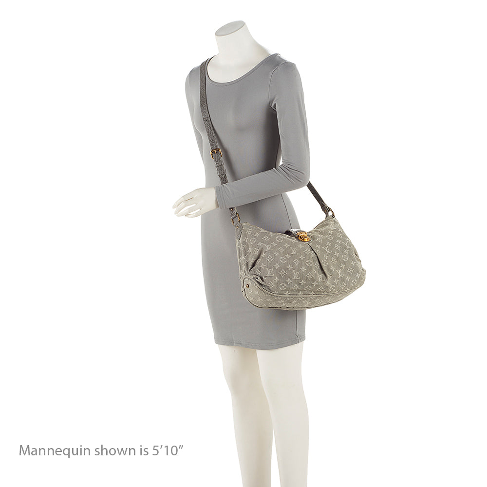 Louis Vuitton Monogram Denim Slightly Shoulder Bag (SHF-20212)