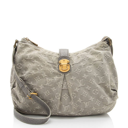 Louis Vuitton Monogram Denim Slightly Shoulder Bag (SHF-1Y05lC)