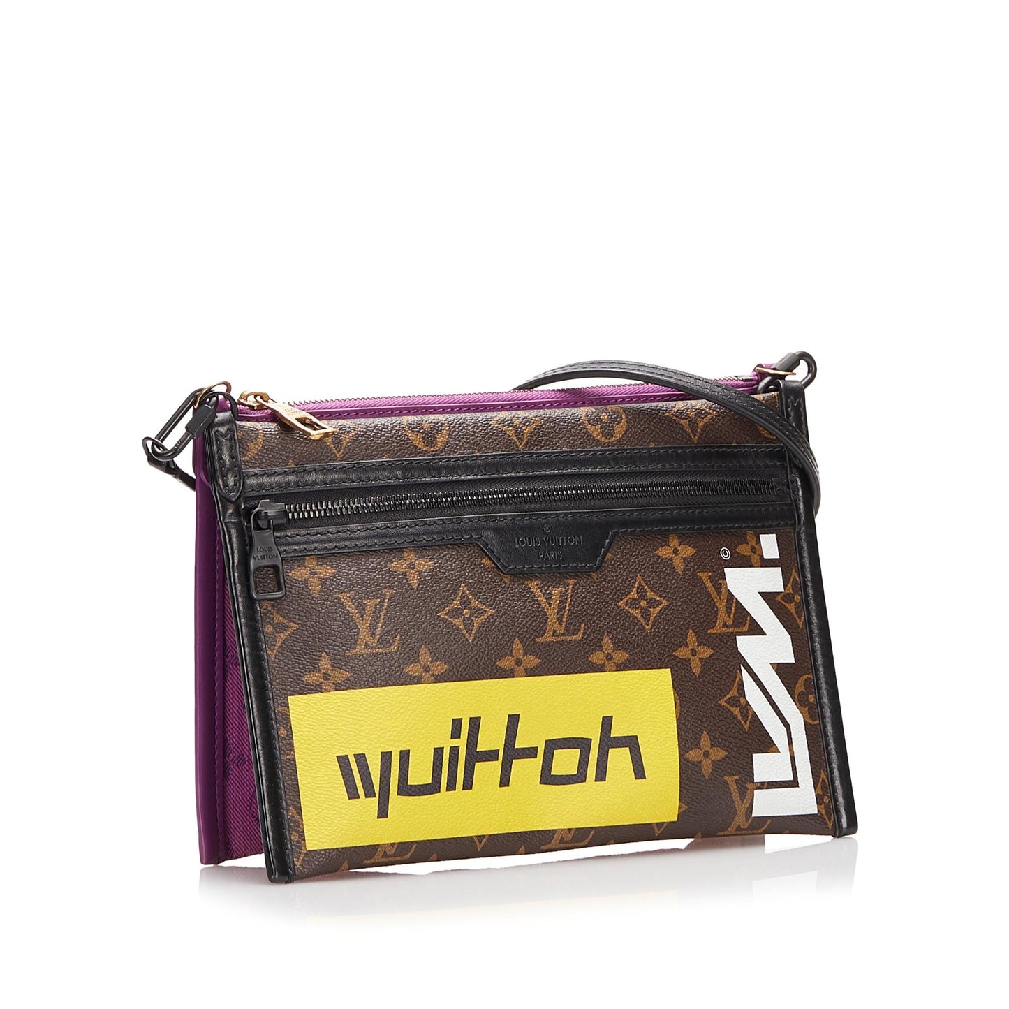 Louis Vuitton Monogram Double Flat Messenger (SHG-JzZrFz)