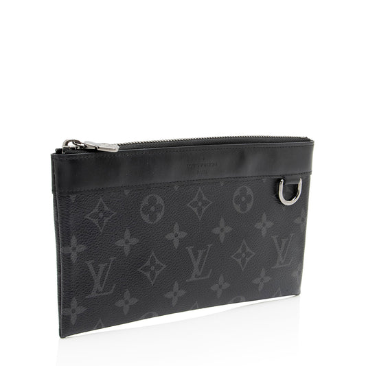 Louis Vuitton Monogram Eclipse Discovery PM Pochette (SHF-ZnpcOA)