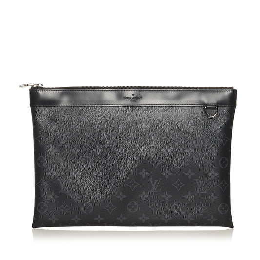 Louis Vuitton Monogram Eclipse Discovery Pochette GM (SHG-37297)