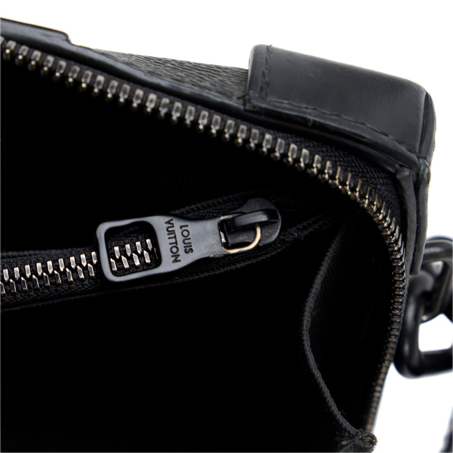 Louis Vuitton Monogram Eclipse Soft Trunk Wallet Crossbody (SHG-4pxj3i)