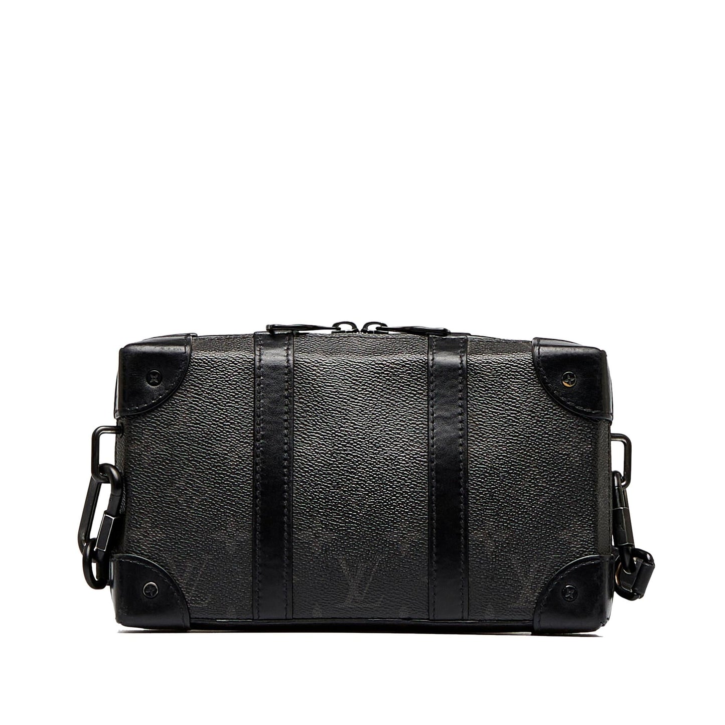 Louis Vuitton Monogram Eclipse Soft Trunk Wallet Crossbody (SHG-5AlnAH)