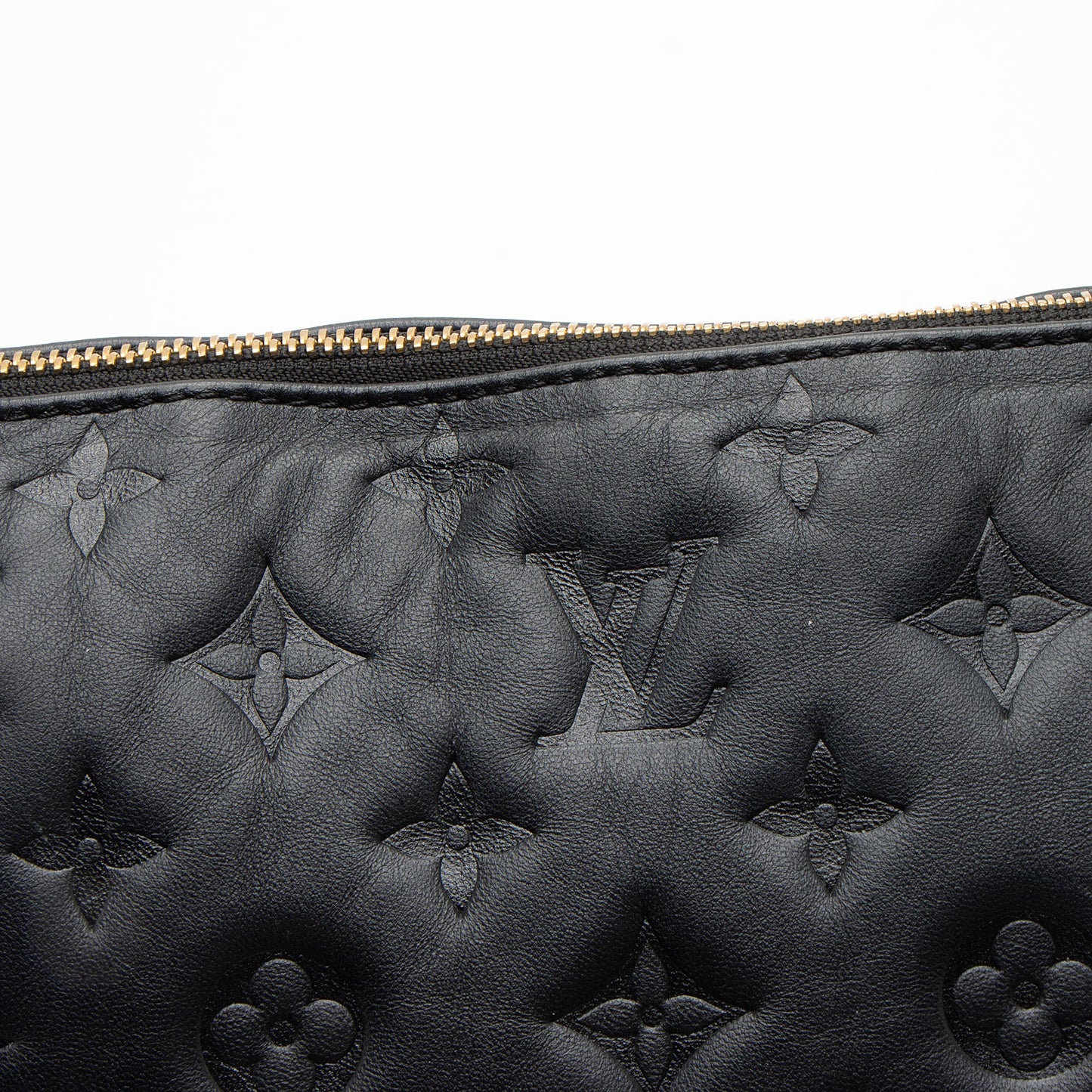 Louis Vuitton Monogram Embossed Lambskin Coussin MM Shoulder Bag