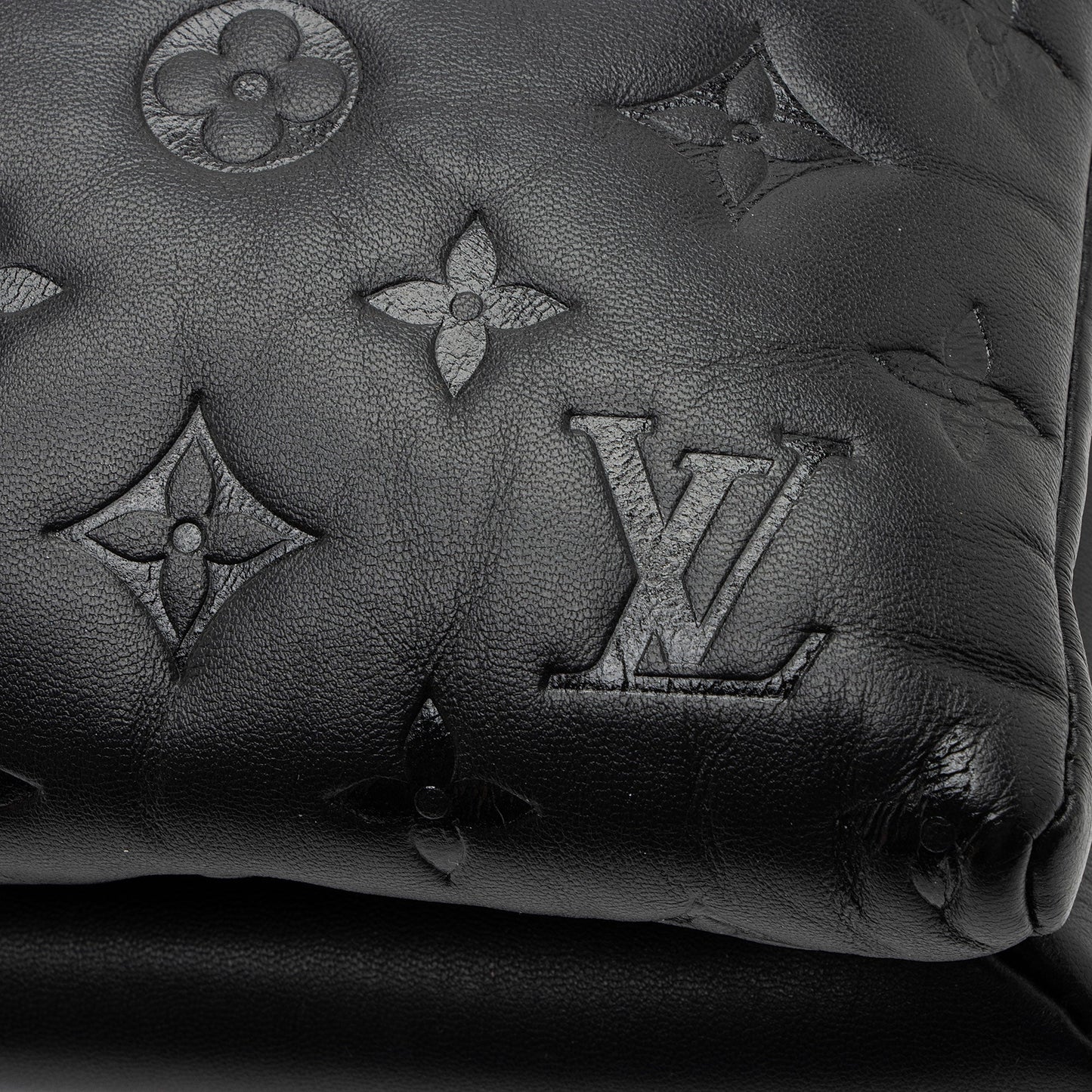 Louis Vuitton Monogram Embossed Lambskin Coussin MM Shoulder Bag