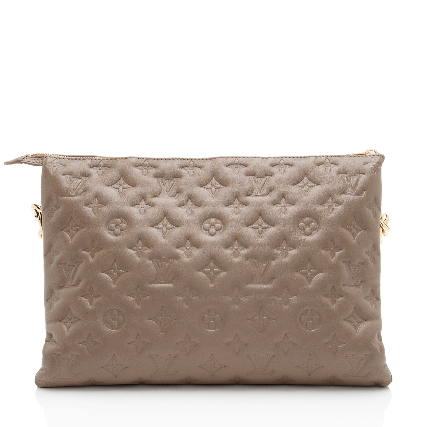 Louis Vuitton Monogram Embossed Lambskin Coussin MM Shoulder Bag