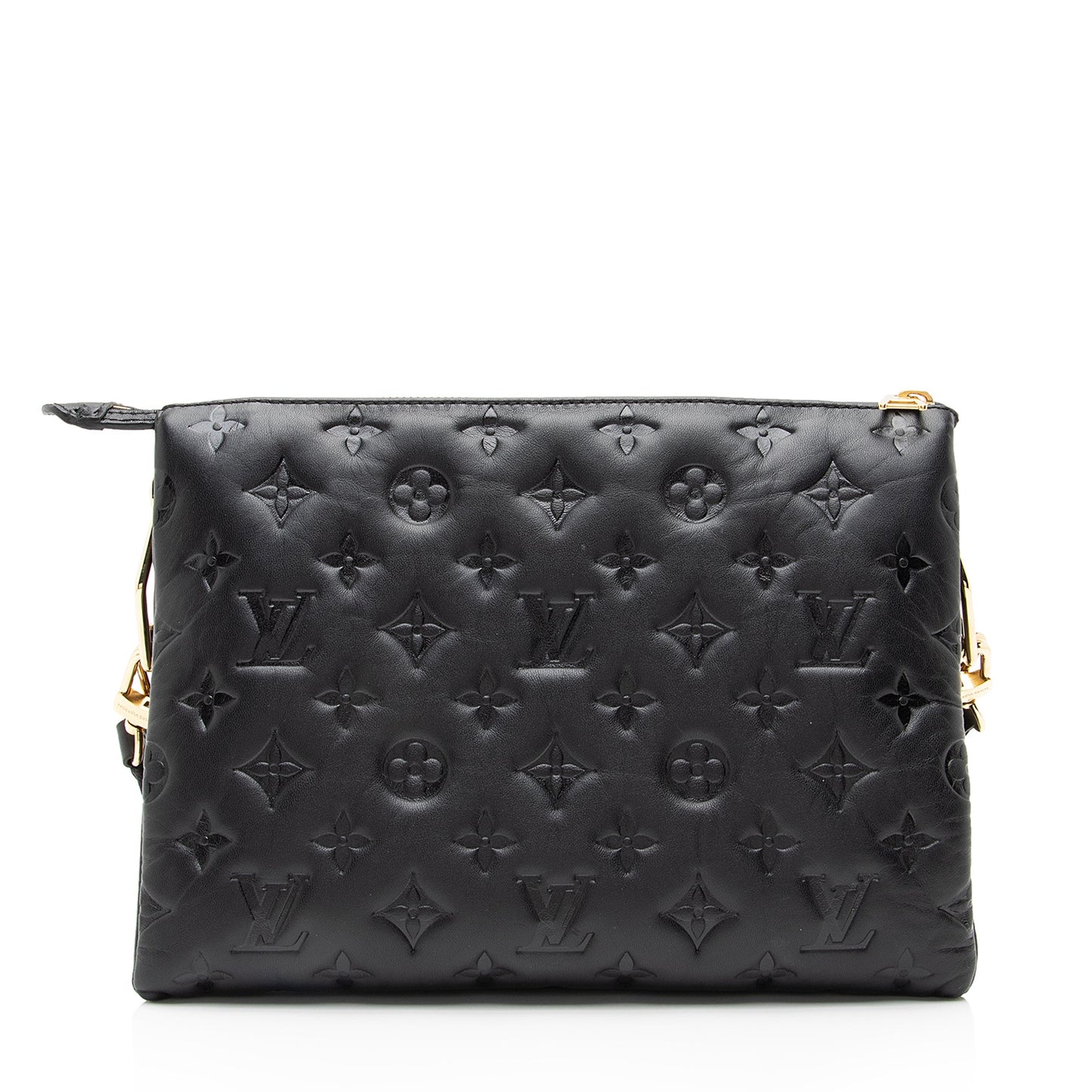 Louis Vuitton Monogram Embossed Lambskin Coussin PM Shoulder Bag (SHF-23655)