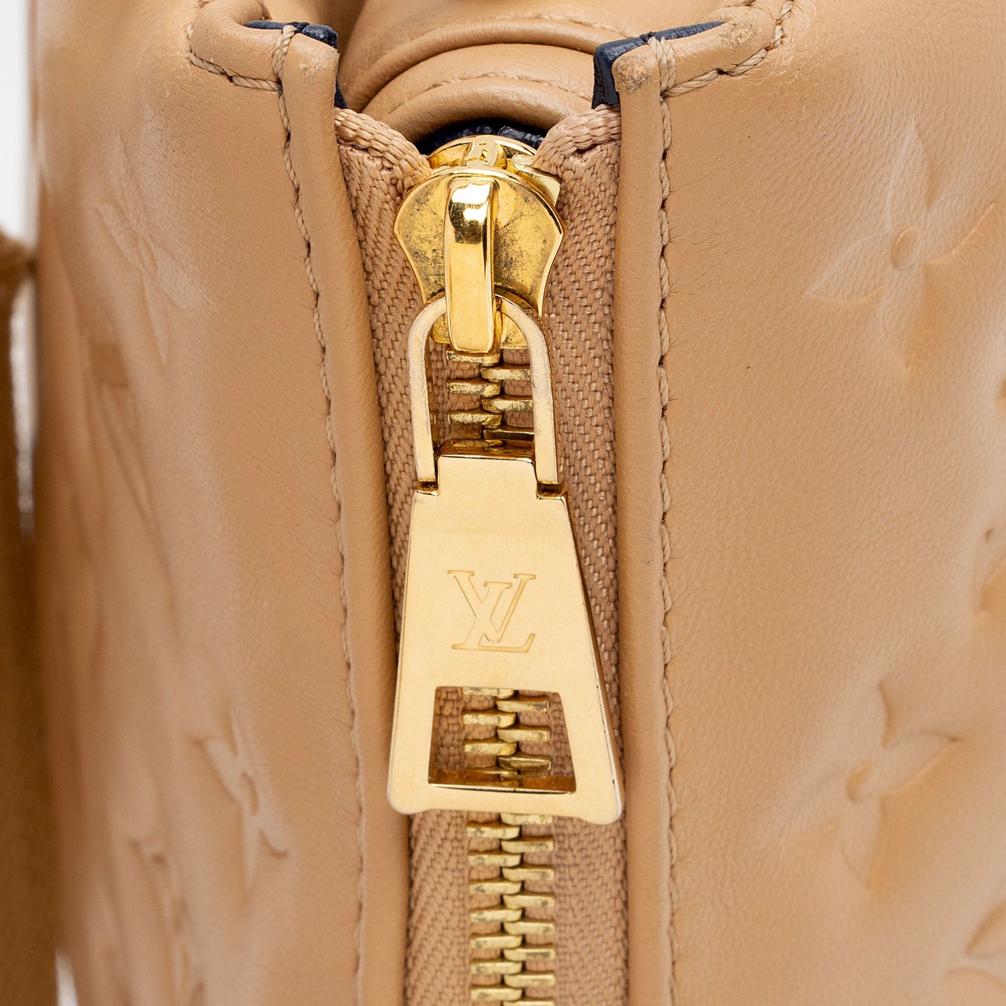 Louis Vuitton Monogram Embossed Lambskin Coussin PM Shoulder Bag (SHF-u4QQP3)