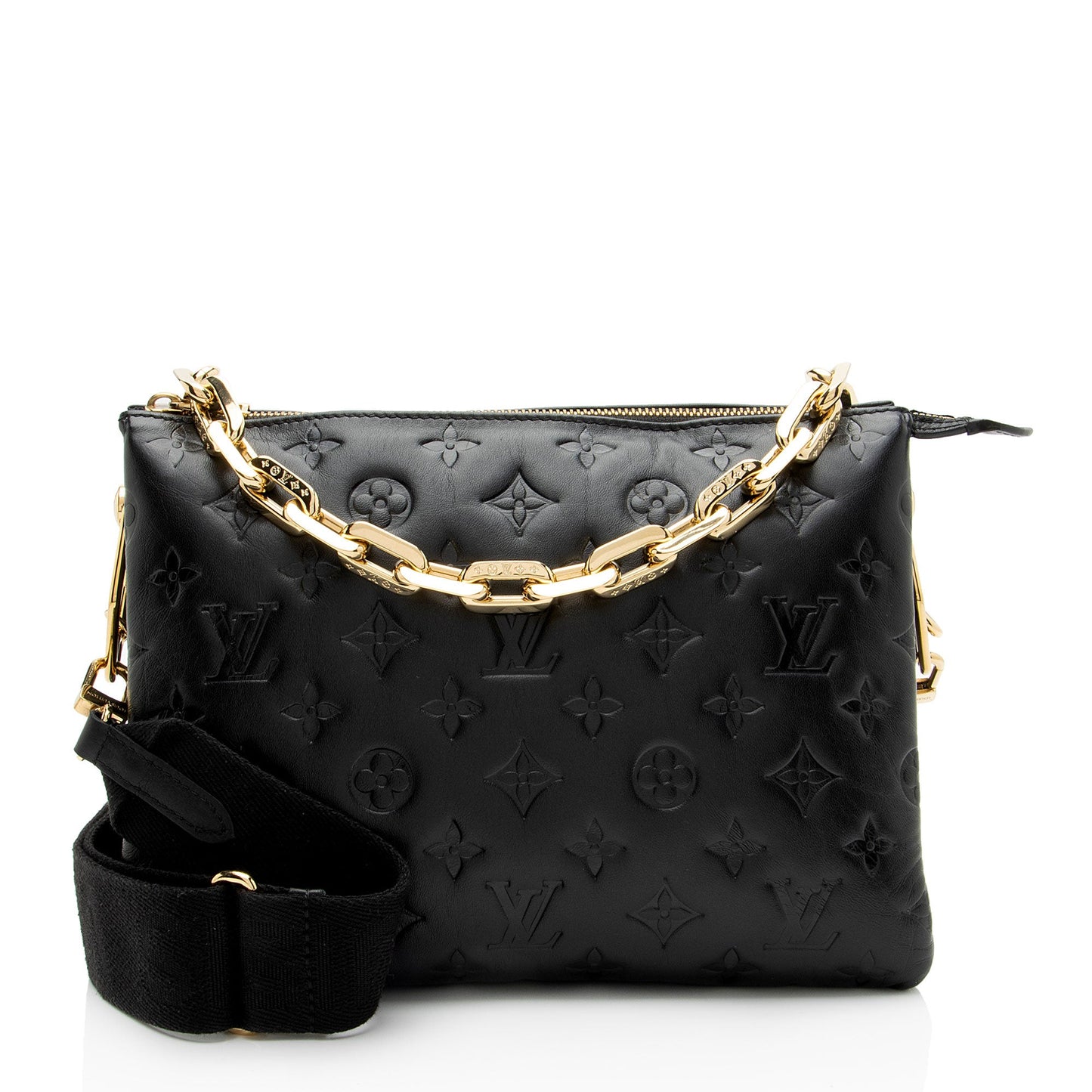 Louis Vuitton Monogram Embossed Lambskin Coussin PM Shoulder Bag