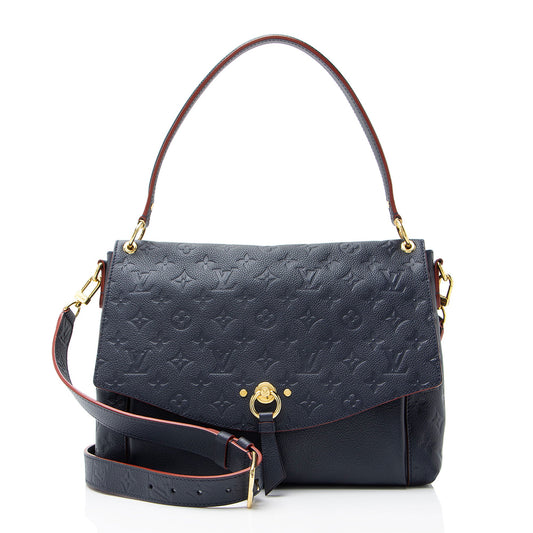 Louis Vuitton Monogram Empreinte Blanche MM Satchel