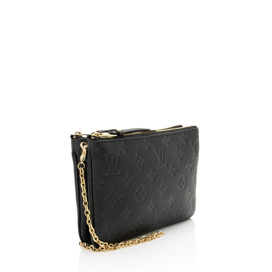 Louis Vuitton Monogram Empreinte Double Zip Pochette