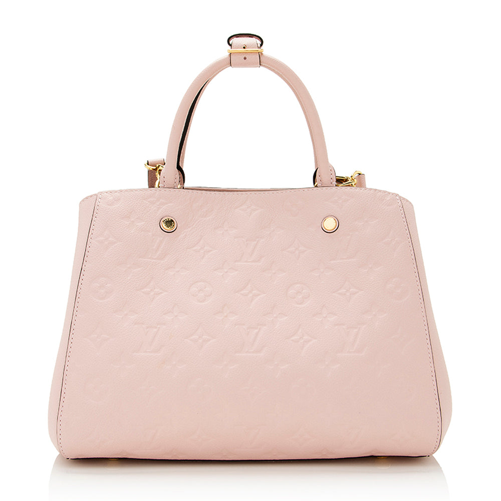 Louis Vuitton Monogram Empreinte Montaigne MM Satchel (SHF-21724)