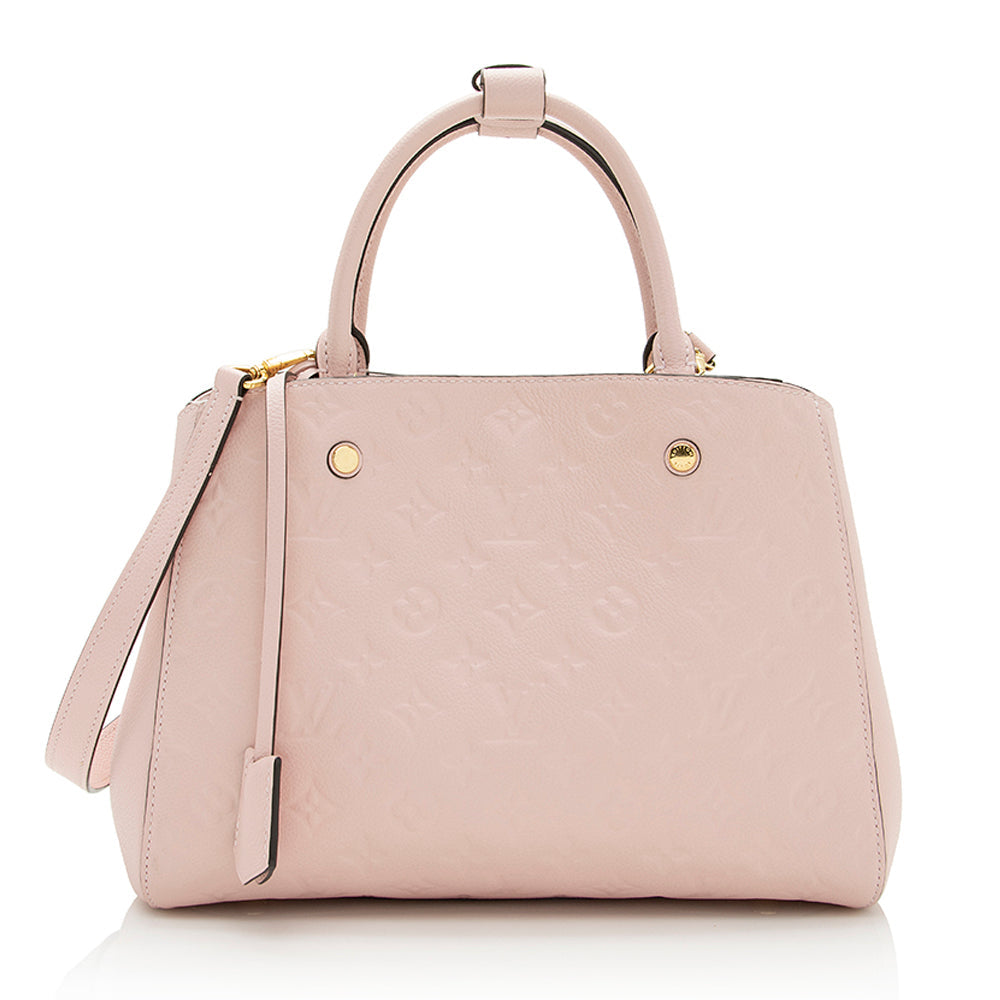 Louis Vuitton Monogram Empreinte Montaigne MM Satchel (SHF-21724)
