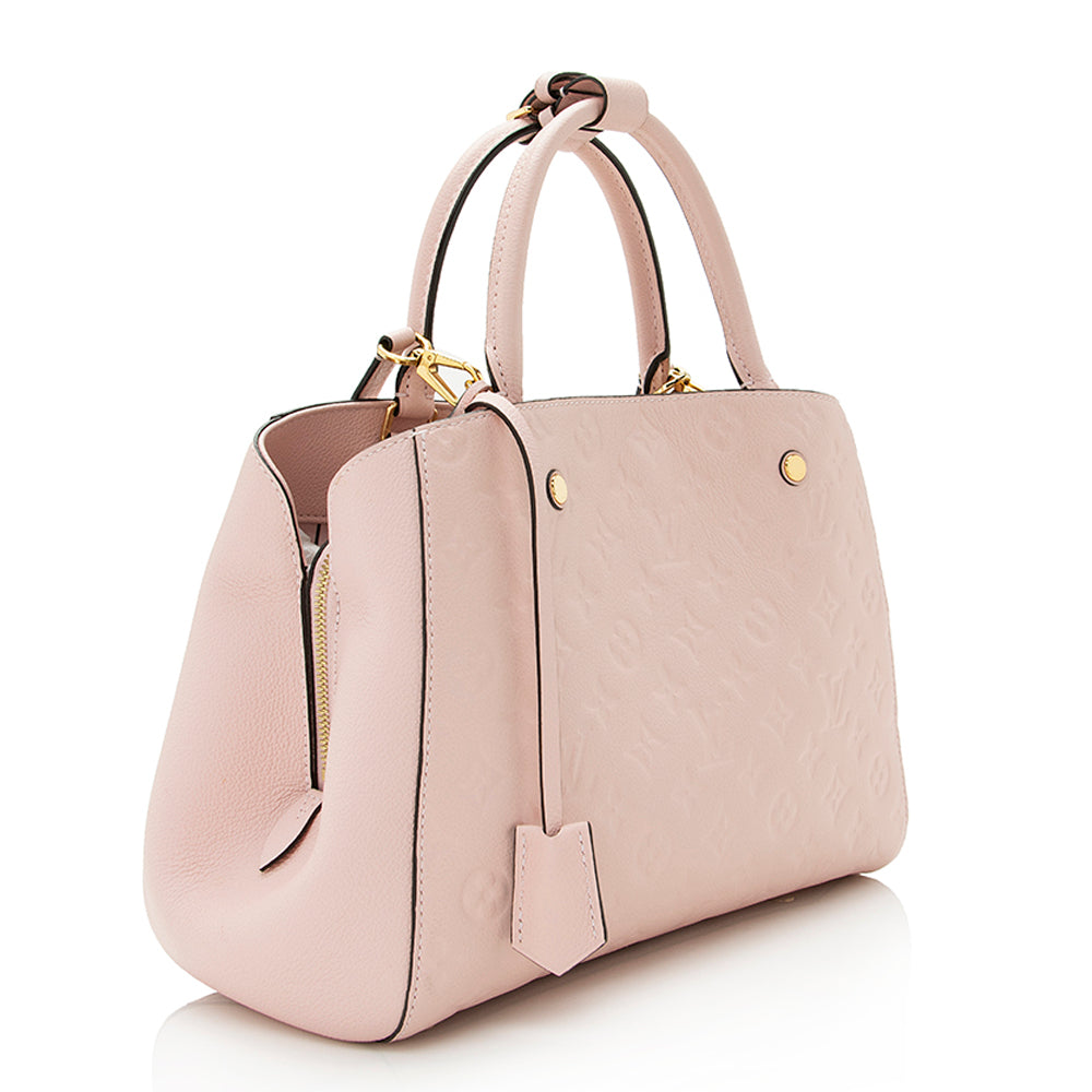 Louis Vuitton Monogram Empreinte Montaigne MM Satchel (SHF-21724)