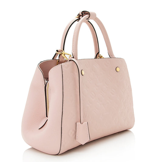 Louis Vuitton Monogram Empreinte Montaigne MM Satchel (SHF-21724)