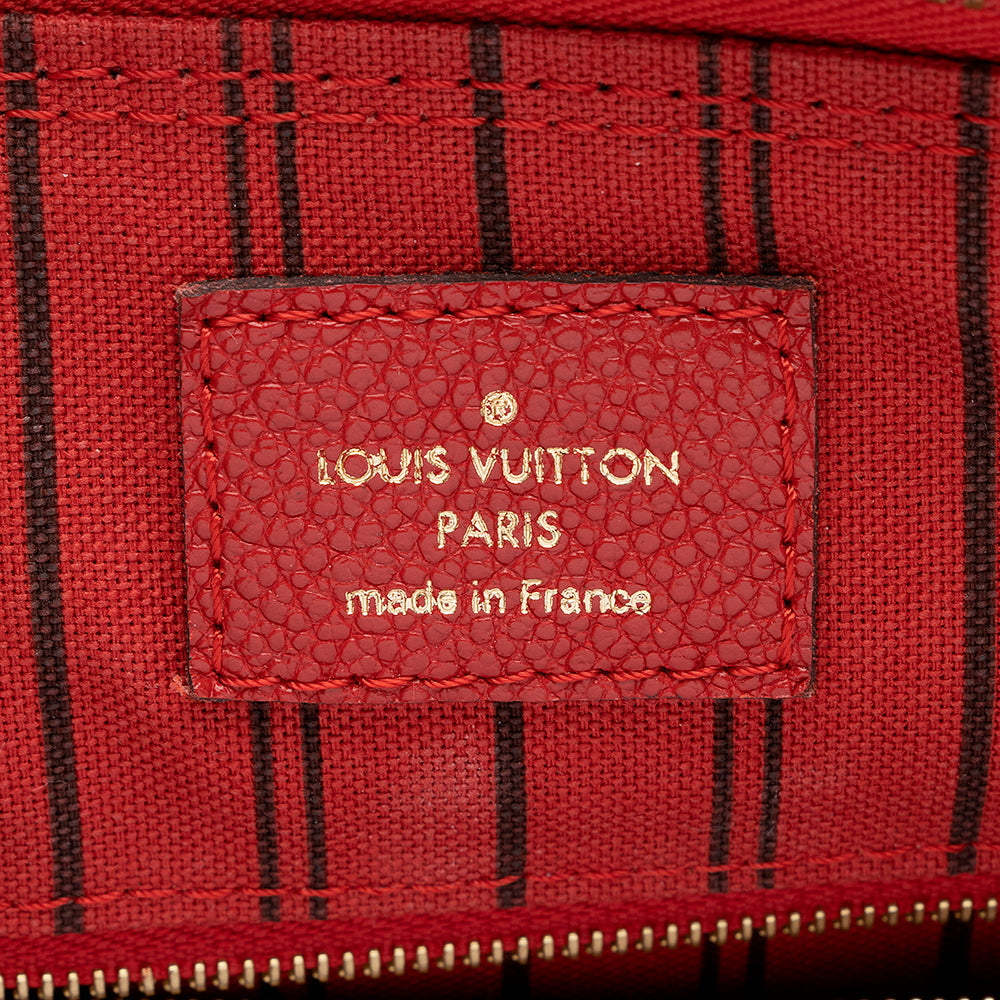 Louis Vuitton Monogram Empreinte Speedy Bandouliere 25 Satchel (SHF-15020)