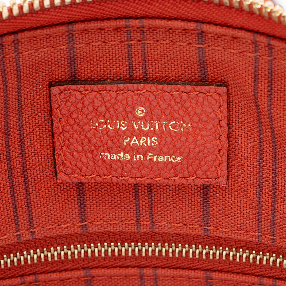 Louis Vuitton Monogram Empreinte Speedy Bandouliere 25 Satchel (SHF-16657)